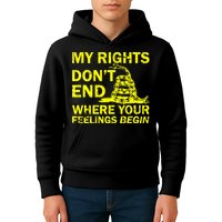 Rights Don't End Where Feelings Begin Kids Hoodie