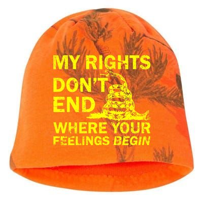 Rights Don't End Where Feelings Begin Kati - Camo Knit Beanie