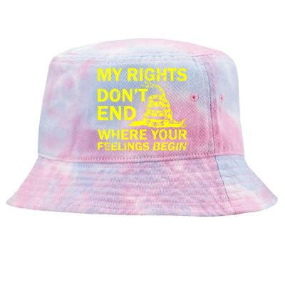 Rights Don't End Where Feelings Begin Tie-Dyed Bucket Hat