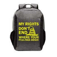 Rights Don't End Where Feelings Begin Vector Backpack