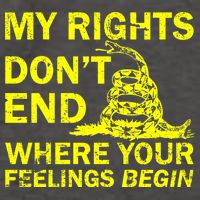 Rights Don't End Where Feelings Begin Vector Backpack