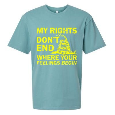 Rights Don't End Where Feelings Begin Sueded Cloud Jersey T-Shirt