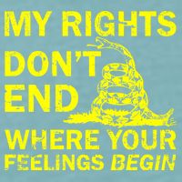 Rights Don't End Where Feelings Begin Sueded Cloud Jersey T-Shirt