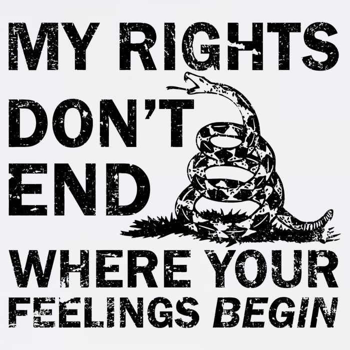 Rights Don't End Where Feelings Begin Garment-Dyed Sweatshirt