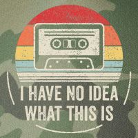 Retro I Have No Idea What This Is Kids Funny Cassette Legacy Tie Dye Trucker Hat