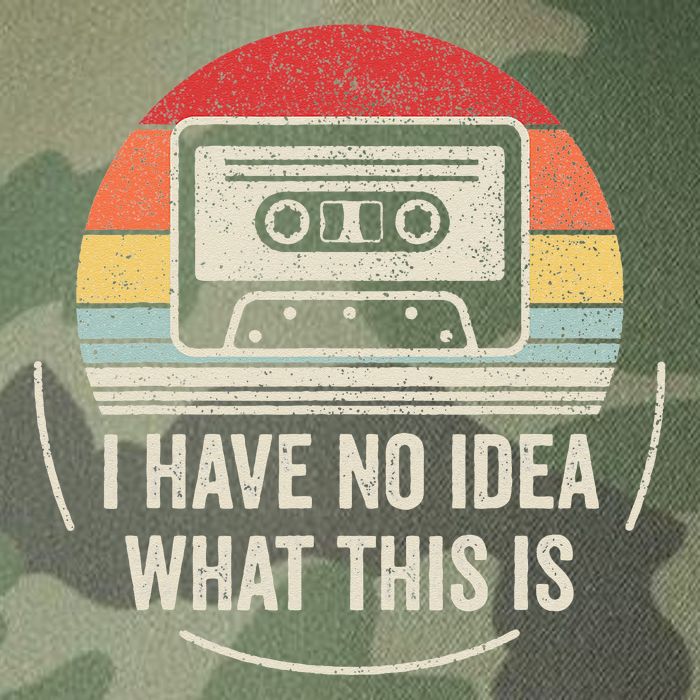 Retro I Have No Idea What This Is Kids Funny Cassette Legacy Tie Dye Trucker Hat