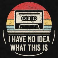 Retro I Have No Idea What This Is Kids Funny Cassette Ladies PosiCharge Tri-Blend Wicking Tank