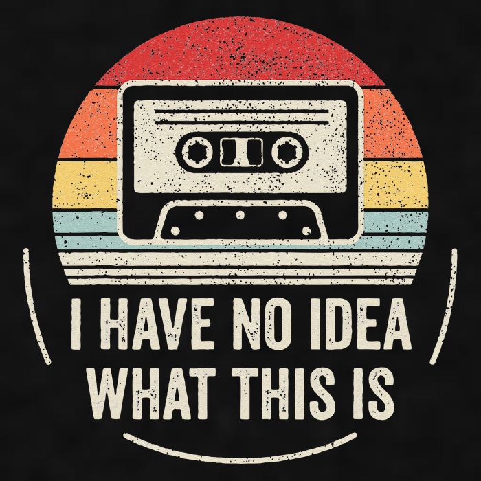 Retro I Have No Idea What This Is Kids Funny Cassette Ladies PosiCharge Tri-Blend Wicking Tank
