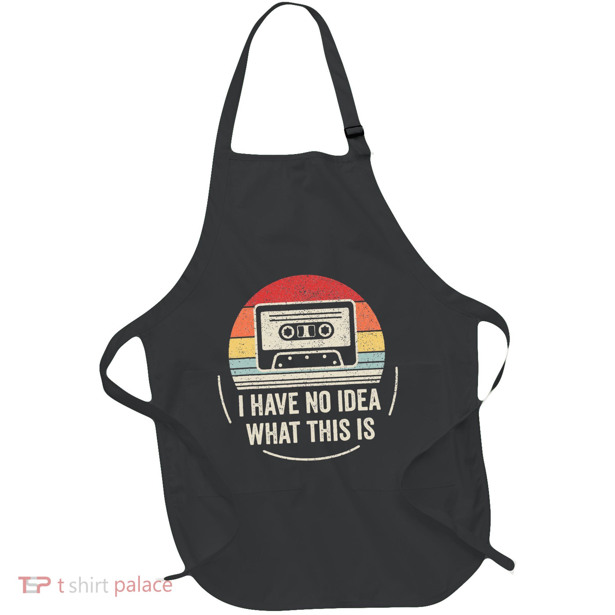 Retro I Have No Idea What This Is Kids Funny Cassette Apron