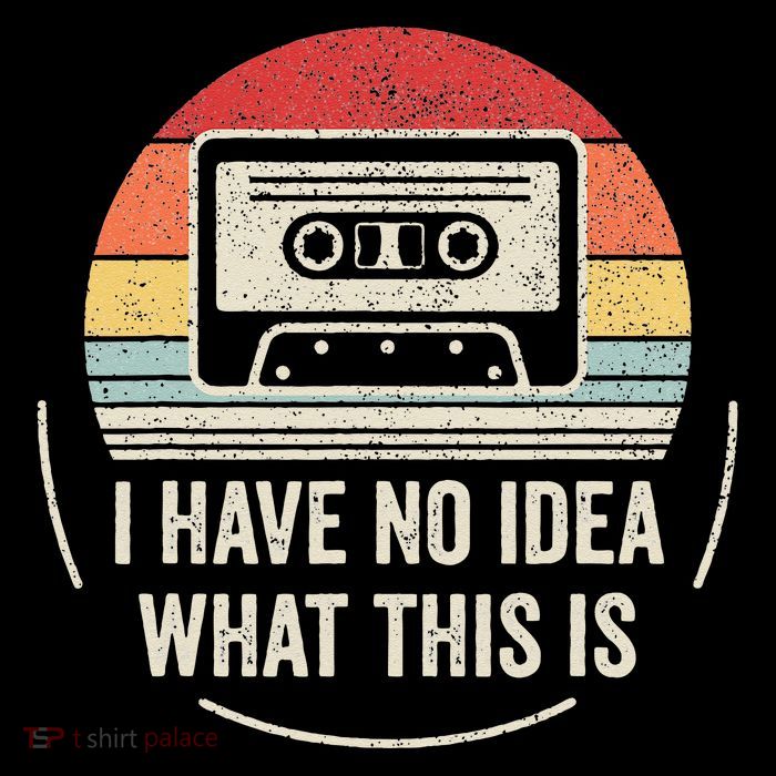 Retro I Have No Idea What This Is Kids Funny Cassette T-Shirt