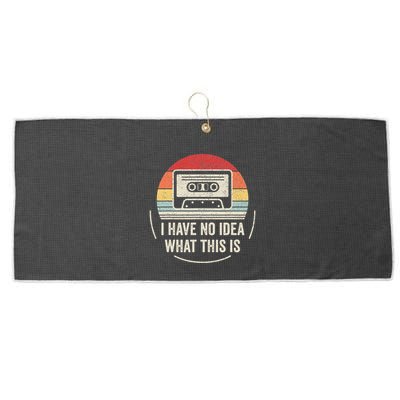 Retro I Have No Idea What This Is Kids Funny Cassette Large Microfiber Waffle Golf Towel