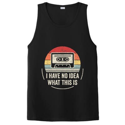 Retro I Have No Idea What This Is Kids Funny Cassette PosiCharge Competitor Tank