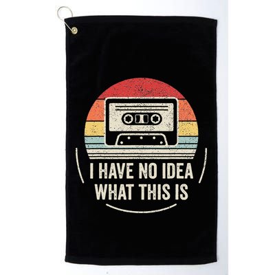 Retro I Have No Idea What This Is Kids Funny Cassette Golf Towel