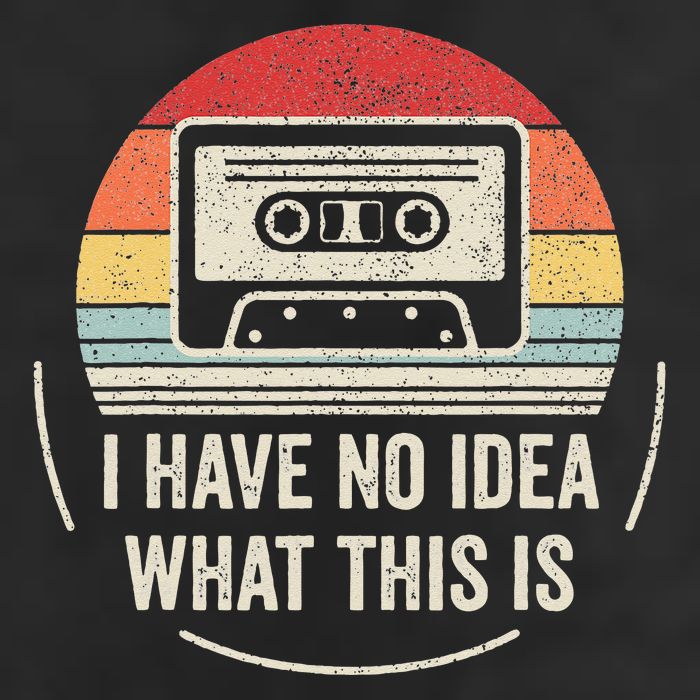 Retro I Have No Idea What This Is Kids Funny Cassette Microfiber Hand Towel