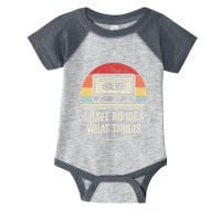 Retro I Have No Idea What This Is Kids Funny Cassette Infant Baby Jersey Bodysuit