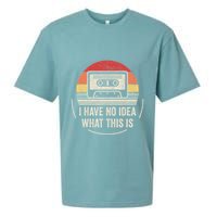 Retro I Have No Idea What This Is Kids Funny Cassette Sueded Cloud Jersey T-Shirt