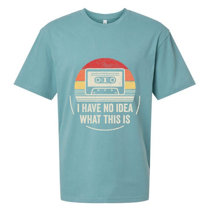 Retro I Have No Idea What This Is Kids Funny Cassette Sueded Cloud Jersey T-Shirt