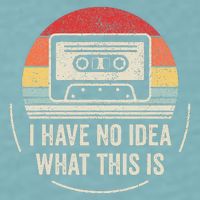Retro I Have No Idea What This Is Kids Funny Cassette Sueded Cloud Jersey T-Shirt