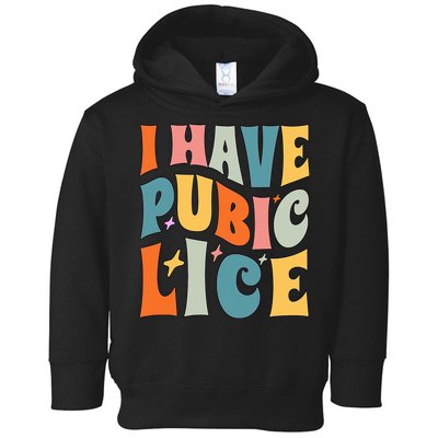 Retro I Have Pubic Lice. Offensive Inappropriate Meme. Funny  Toddler Hoodie