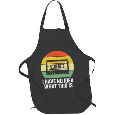 Retro I Have No Idea What This Is Funny Cassette Apron