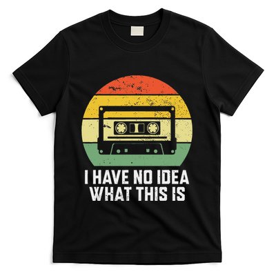 Retro I Have No Idea What This Is Funny Cassette T-Shirt