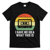 Retro I Have No Idea What This Is Funny Cassette T-Shirt