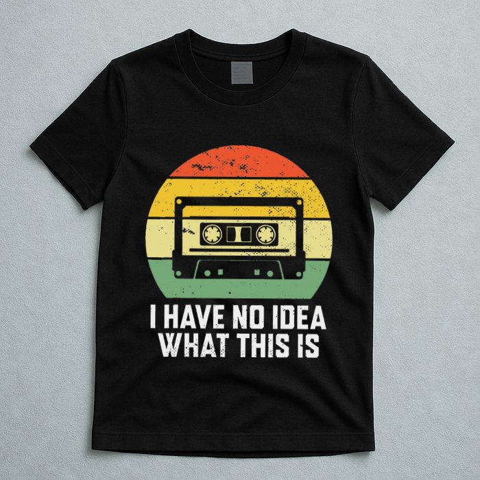 Retro I Have No Idea What This Is Funny Cassette T-Shirt