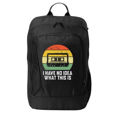 Retro I Have No Idea What This Is Funny Cassette City Backpack