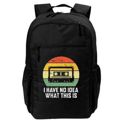 Retro I Have No Idea What This Is Funny Cassette Backpack