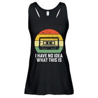 Retro I Have No Idea What This Is Funny Cassette Ladies Essential Flowy Tank