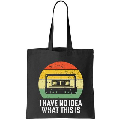 Retro I Have No Idea What This Is Funny Cassette Bag