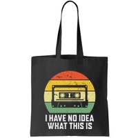 Retro I Have No Idea What This Is Funny Cassette Bag