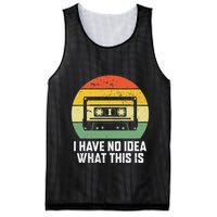 Retro I Have No Idea What This Is Funny Cassette Mesh Reversible Basketball Jersey Tank