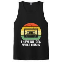 Retro I Have No Idea What This Is Funny Cassette PosiCharge Competitor Tank