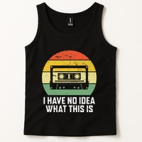 Retro I Have No Idea What This Is Funny Cassette Tank Top