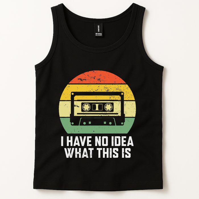 Retro I Have No Idea What This Is Funny Cassette Tank Top