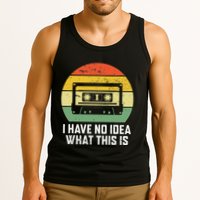 Retro I Have No Idea What This Is Funny Cassette Tank Top