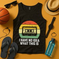 Retro I Have No Idea What This Is Funny Cassette Tank Top