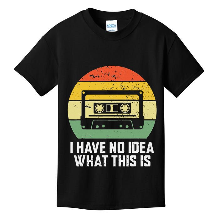 Retro I Have No Idea What This Is Funny Cassette Kids T-Shirt