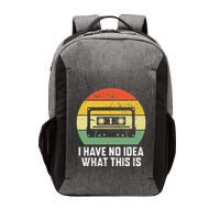 Retro I Have No Idea What This Is Funny Cassette Vector Backpack