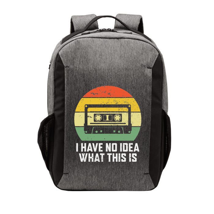 Retro I Have No Idea What This Is Funny Cassette Vector Backpack