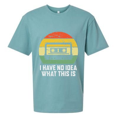 Retro I Have No Idea What This Is Funny Cassette Sueded Cloud Jersey T-Shirt