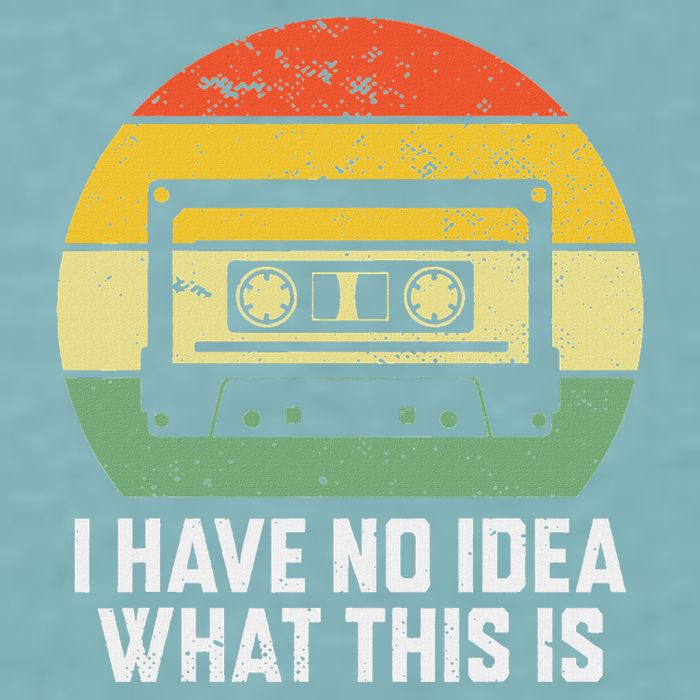 Retro I Have No Idea What This Is Funny Cassette Sueded Cloud Jersey T-Shirt