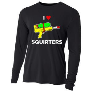 Retro I Heart Squirters Funny I Love Squirters Cooling Performance Long Sleeve Crew