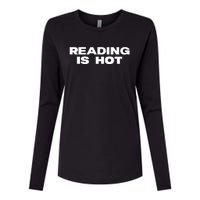 Reading Is Hot Stormi Womens Cotton Relaxed Long Sleeve T-Shirt