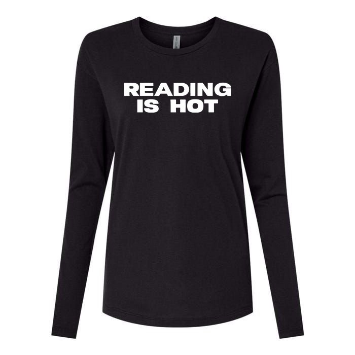 Reading Is Hot Stormi Womens Cotton Relaxed Long Sleeve T-Shirt