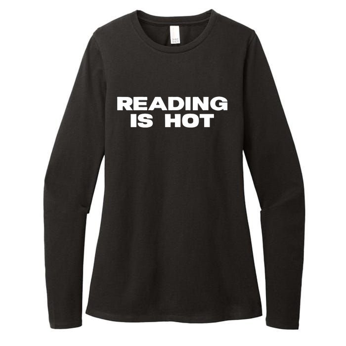 Reading Is Hot Stormi Womens CVC Long Sleeve Shirt