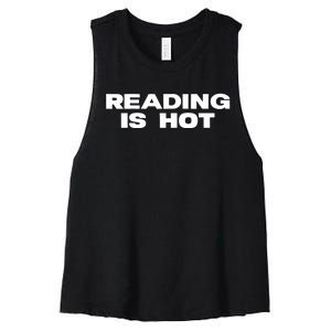 Reading Is Hot Stormi Women's Racerback Cropped Tank