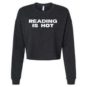 Reading Is Hot Stormi Cropped Pullover Crew