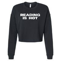 Reading Is Hot Stormi Cropped Pullover Crew